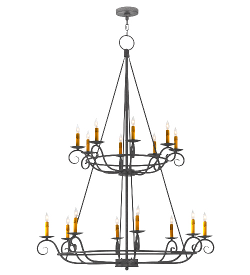 45"W Estrella 16 LT Two Tier Chandelier | 116031