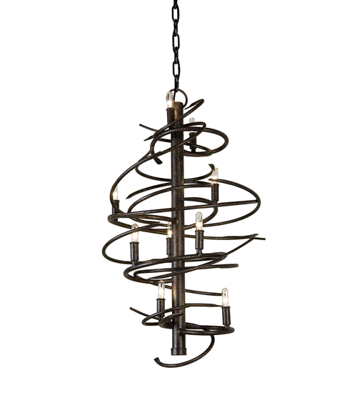 18" Wide Cyclone 9 Light Chandelier | 117122