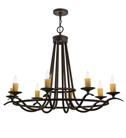 48"L Octavia 8 LT Oblong Chandelier | 117861