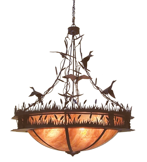 48" Wide Ducks in Flight Inverted Pendant | 120159