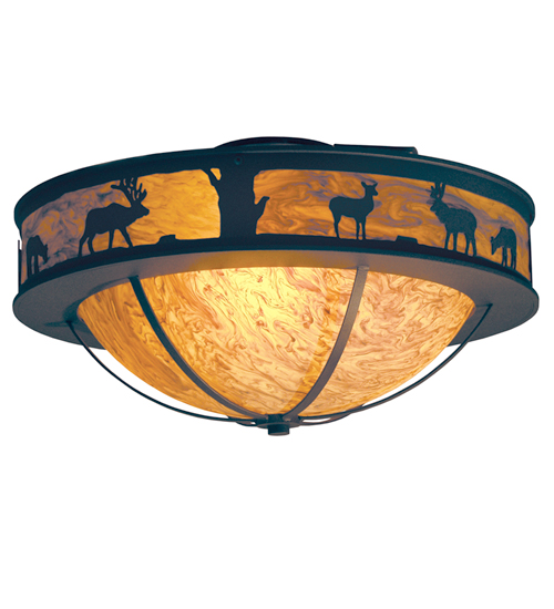 24" Wide Savannah Flushmount | 120166