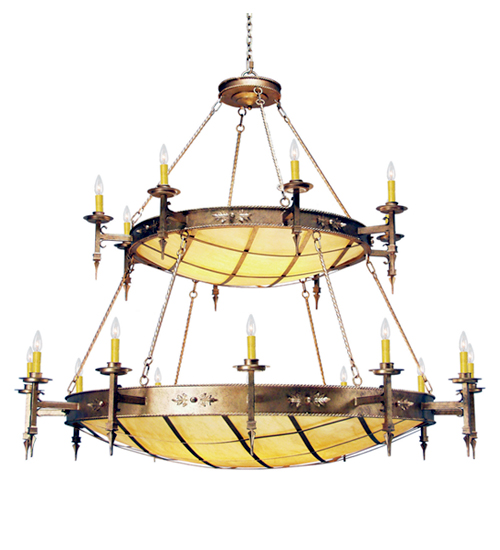 72" Wide Valencia Two Tier Chandelier | 120180