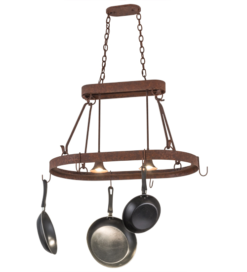 32" Long Harmony 2 Light Pot Rack | 120183