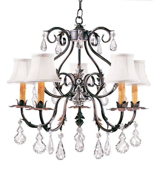 25" Wide Chantilly 5 Light Chandelier | 120420