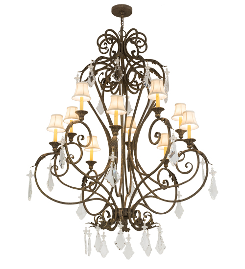 48"W Josephine 10 LT Chandelier | 120429