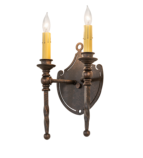 8" Wide Malta Crest Wall Sconce | 120642