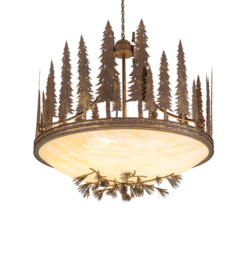 48" Wide Towering Pines Inverted Pendant | 120785
