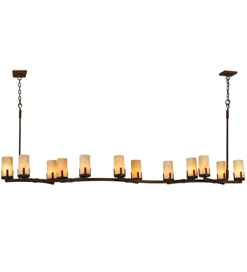 96" Long Cero 12 Light Oblong Chandelier | 136838