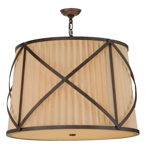 31" Wide Muirfield Pleated Fabric Pendant | 141669