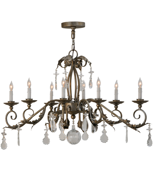 44" Long Windsor 8 Light Oblong Chandelier | 143961