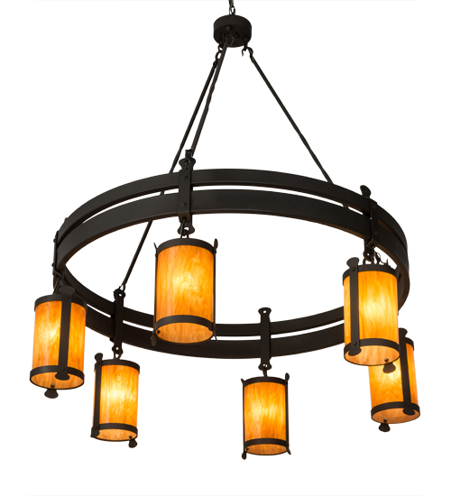 54" Wide Beartooth 6 Light Chandelier | 145571
