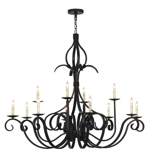 54"W Cypress 12 LT Chandelier | 150271