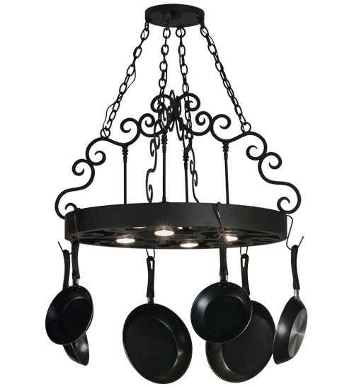 32" Wide Dior 4 Light Pot Rack | 151752
