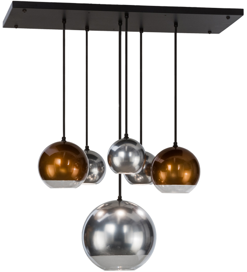 36"L Bola Metalica 6 LT Pendant | 151942