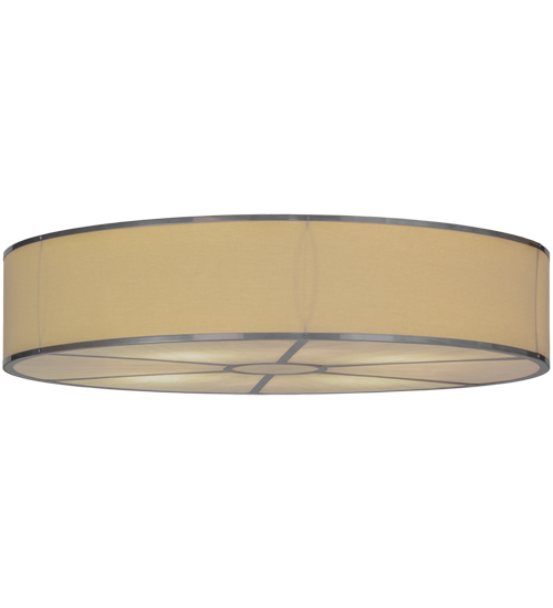 48"W Cilindro Natural Textrene Flushmount | 153393