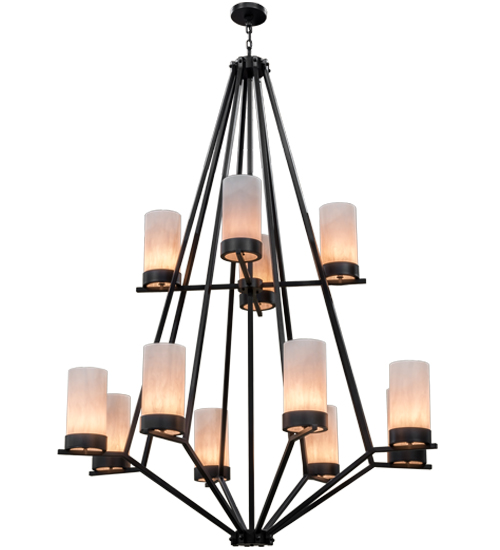60"W Galen 12 LT Two Tier Chandelier | 161802