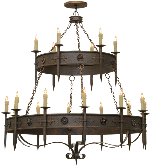 69"W Calandra 18 LT Two Tier Chandelier | 162417