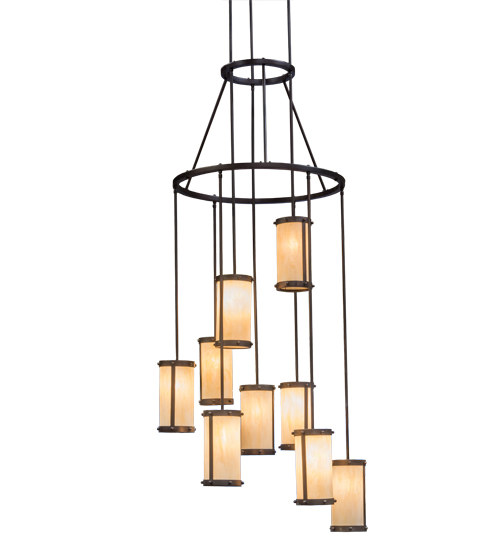 35" Wide Cartier 9 LT Cascading Chandelier | 167463