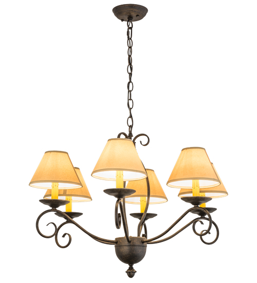 30"W Sienna 6 LT Chandelier | 169823