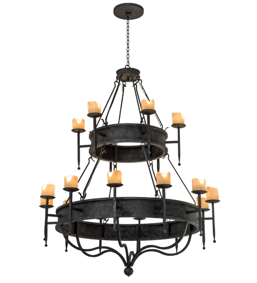 60" Wide Marta 18 Light Two Tier Chandelier | 172299