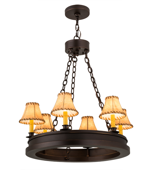 28"W Sullivan Ranch 6 LT Chandelier | 172656