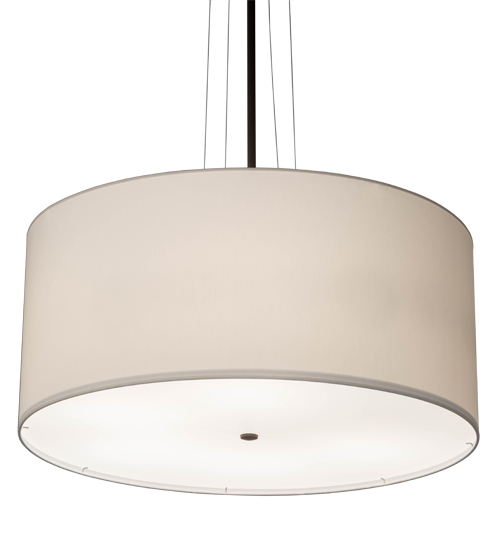 36" Wide Cilindro White Textrene Pendant | 180894