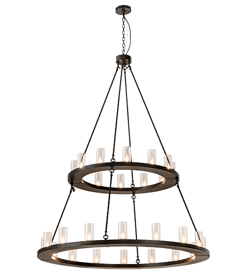 60" Wide Loxley 28 Light Two Tier Chandelier | 192461