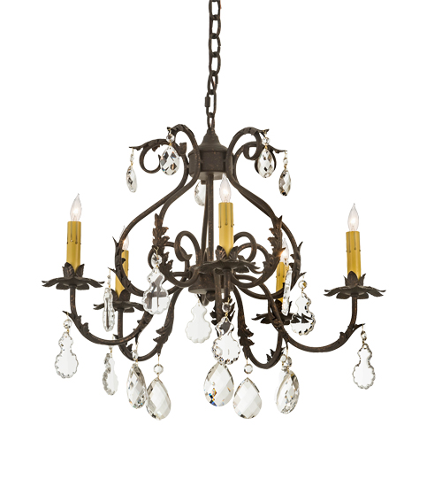 24" Wide Chantilly 5 Light Chandelier | 199258