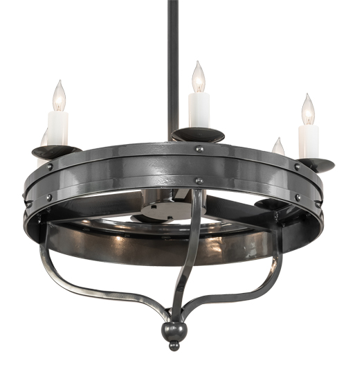 30" Wide Parnella 6 Light Chandelier | 215651