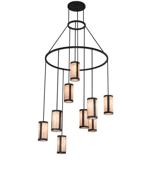48" Wide Cartier 9 Light Cascading Chandelier | 218698