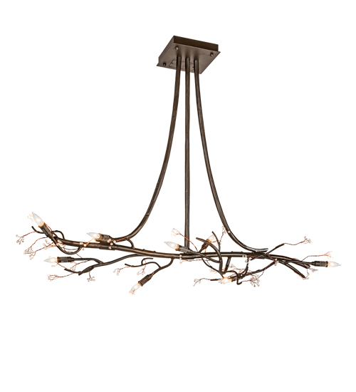 48" Long Winter Solstice Budding Chandelier | 221125