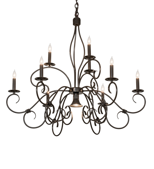 40" Wide Grace 10 Light Chandelier | 224136