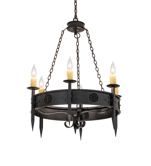 36" Wide Calandra 6 Light Chandelier | 234341