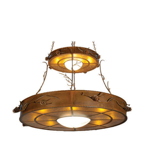60"W Woodland Pine 2 Tier Inverted Pendant | 23812