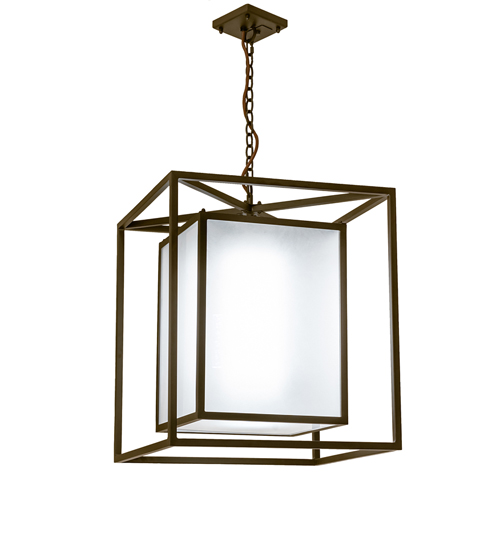 24" Square Kitzi Box Pendant | 244719