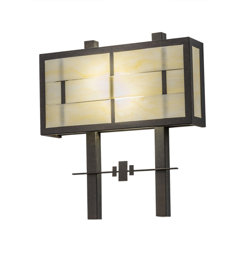 18" Wide Weaved Idalight Wall Sconce | 246221