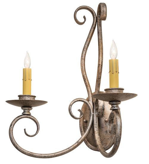 15" Wide Phillipe 2 Light Wall Sconce | 247587