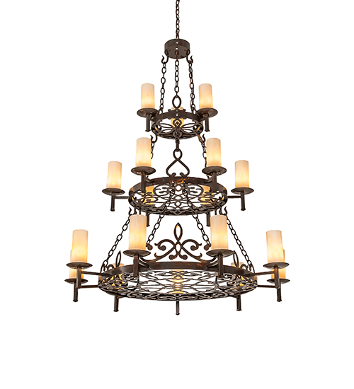 48" Wide Newcastle 18 Light Three Tier Chandelier | 259251