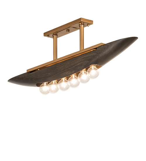 33" Long Anahata 6 Light Oblong Pendant | 265358