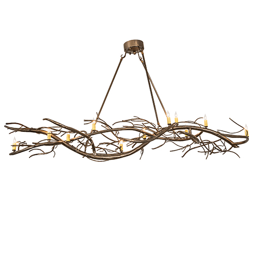 72" Long Winter Solstice 11 Light Chandelier | 268320