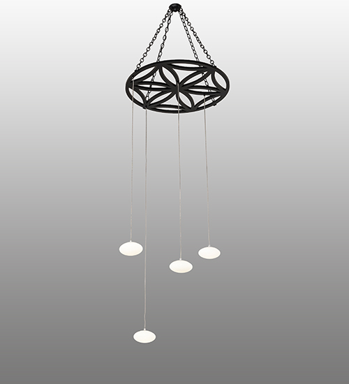 30" Wide Nuageux 4 Light Cascading Pendant | 269877