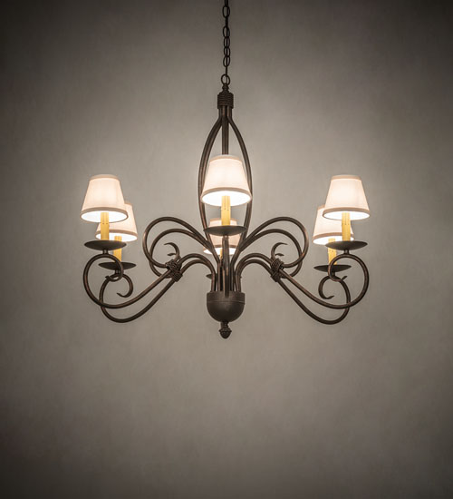 36" Wide Squire 6 Light Chandelier | 273532