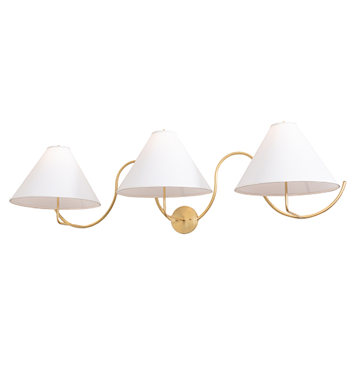 58" Wide Soundwave 3 Light Wall Sconce | 276780