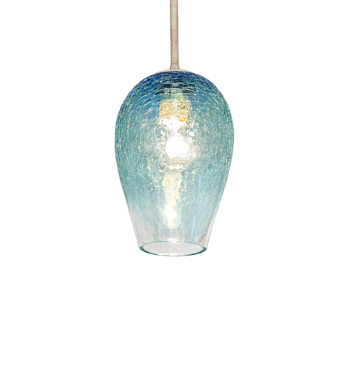 7" Wide Crackle Orb Mini Pendant | 284927