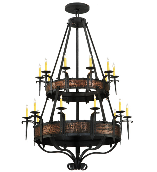 48"W Costello 20 LT Two Tier Chandelier | 110205