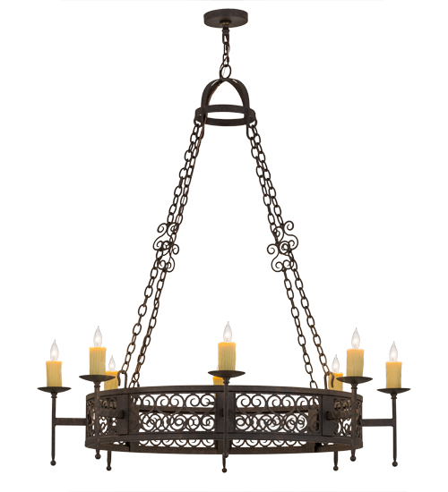 48"W Toscano 8 LT Chandelier | 115209