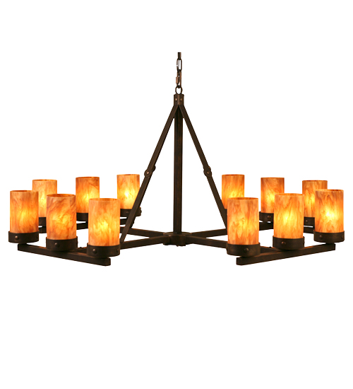 48" Wide Parker 12 Light Chandelier | 115643