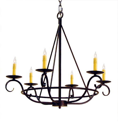 32" Wide Estrella 6 Light Chandelier | 115989