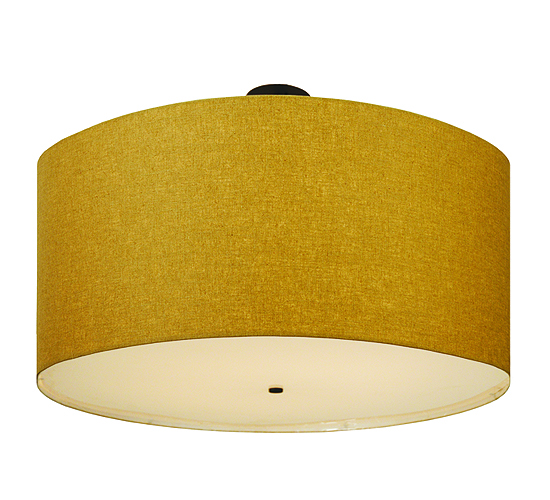 48"W Cilindro Beige Textrene Semi-Flushmount | 117334