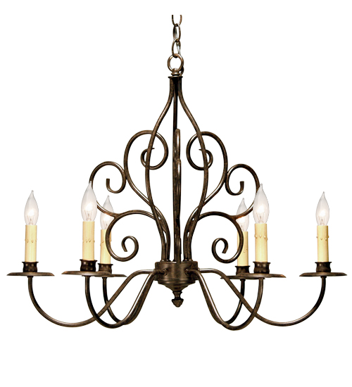 28" Wide Eve 6 Light Chandelier | 120793